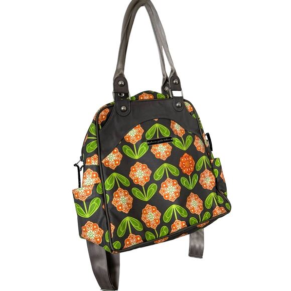Petunia Pickle Bottom Santiago Sunset Sashay Satchel Floral Backpack Diaper Bag - Picture 3 of 10